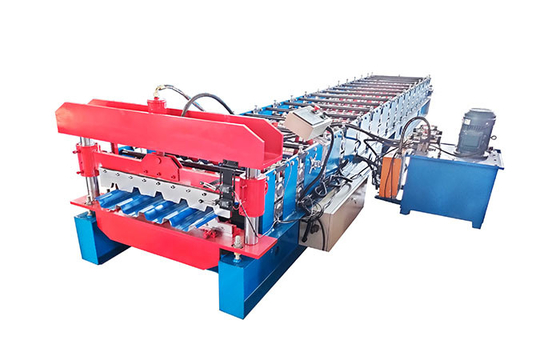 0.8mm Trapezoidal Roofing Sheet Roll Forming Machine For Color Steel Metal